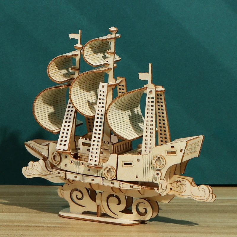 Ocean Sailing Puzzle 3D Basswood Children's Puzzle Toy