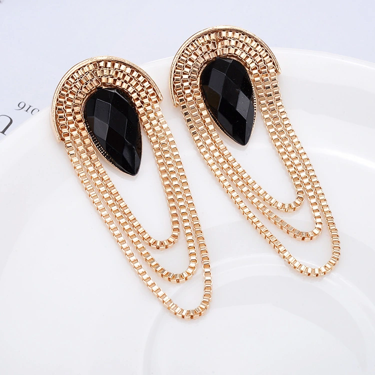 Metal Simple Tassel Temperamental High-profile Earrings