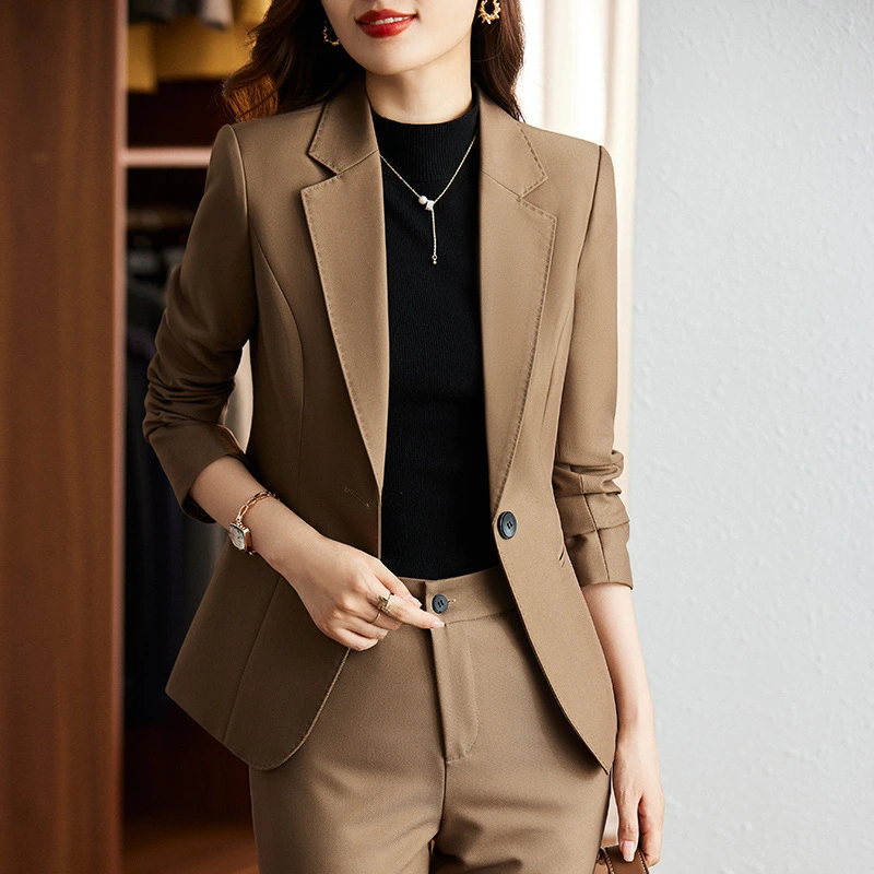 Women's Temperament Slim Suit Pants Set