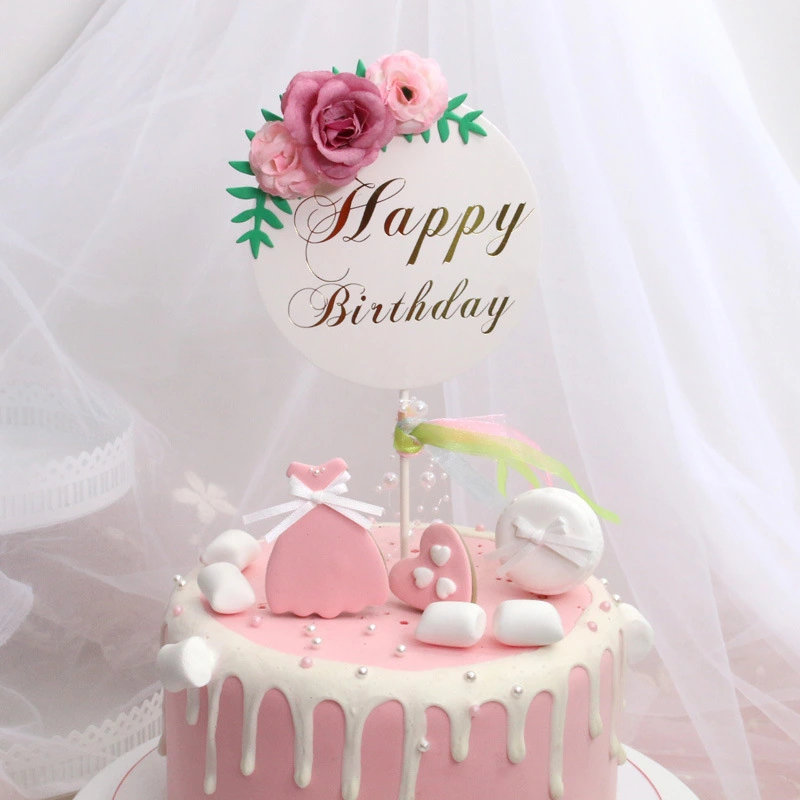 Mother's Day Birthday Cake Decorative Insertion