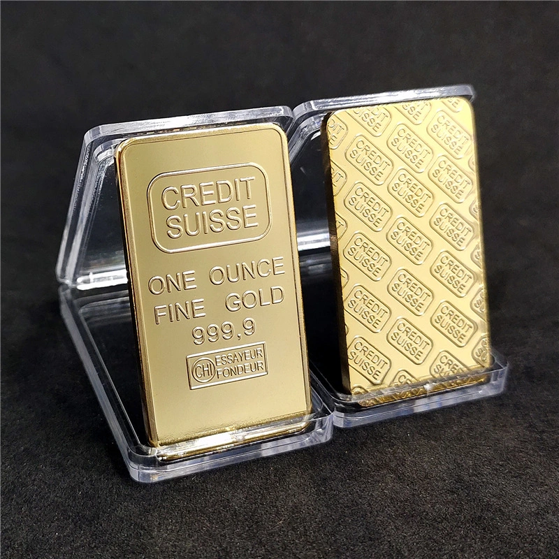 Square Gold-plated Bar Block 1 Oz Gold-plated Block