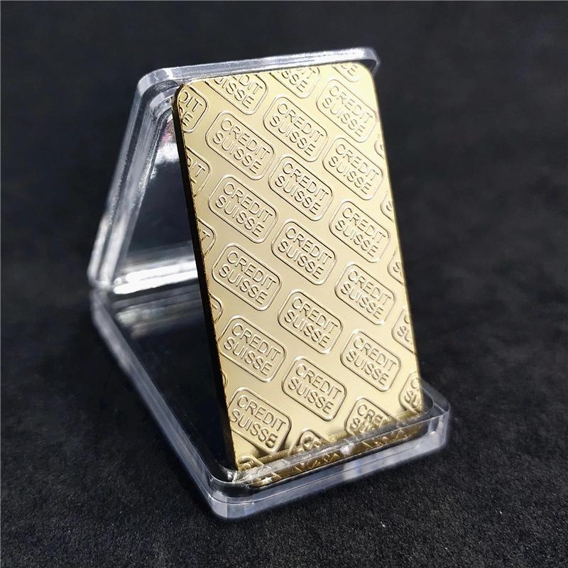 Square Gold-plated Bar Block 1 Oz Gold-plated Block