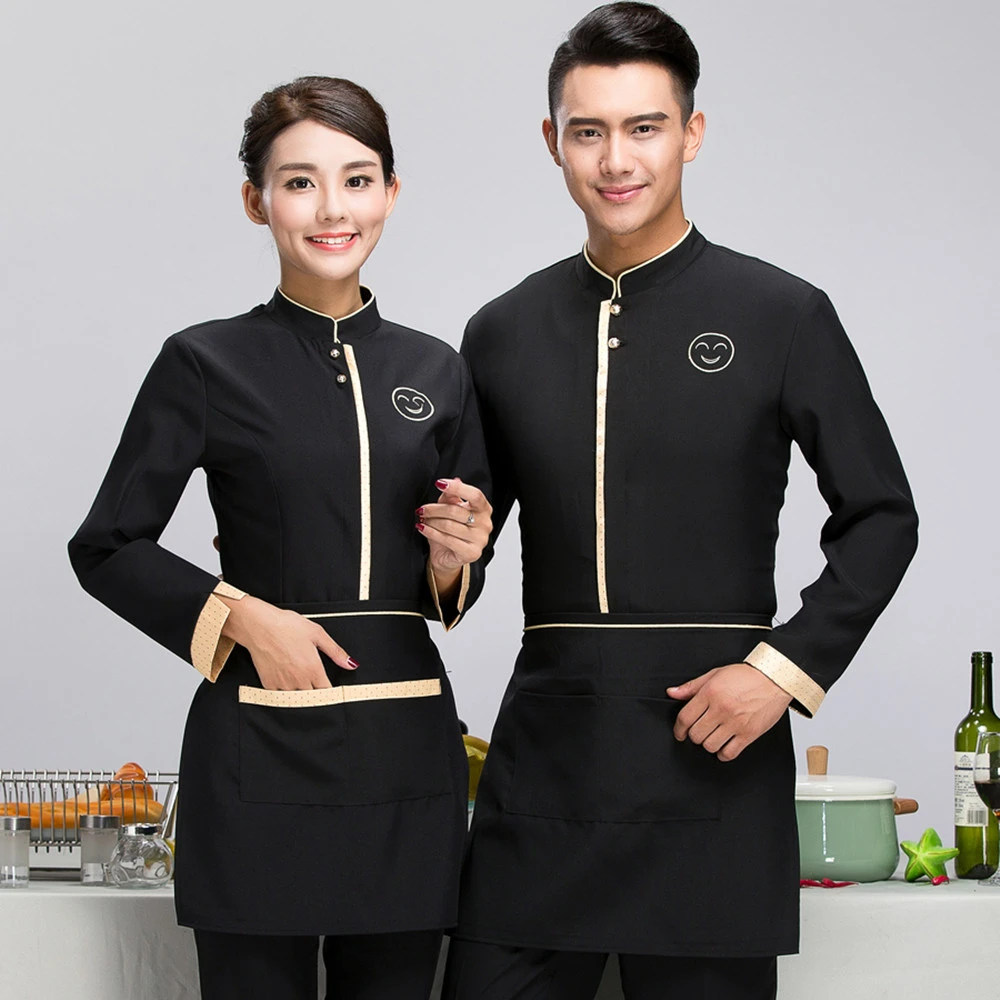 Hotel Work Clothes Long Sleeve Western Restaurant Top For Women