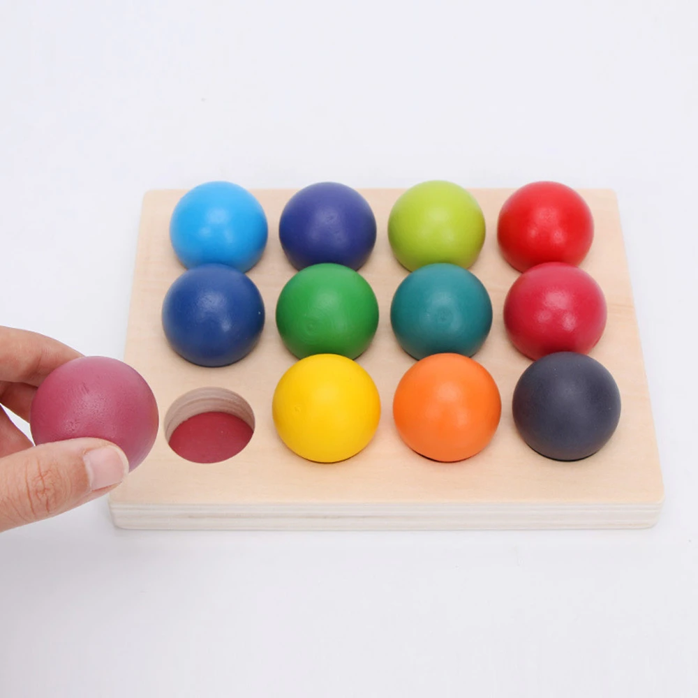 Rainbow Sorting Ball 12 Color Matching Board