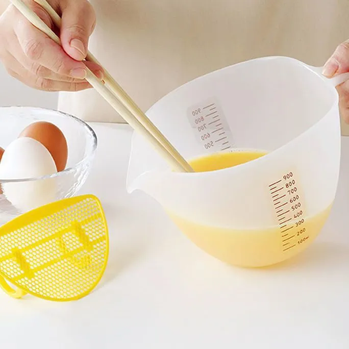 Large Capacity Graduated Measuring Cup For Beating Eggs Egg Liquid Filtering Egg Foam Baking Bowl Mixing Bowl Kitchen Household