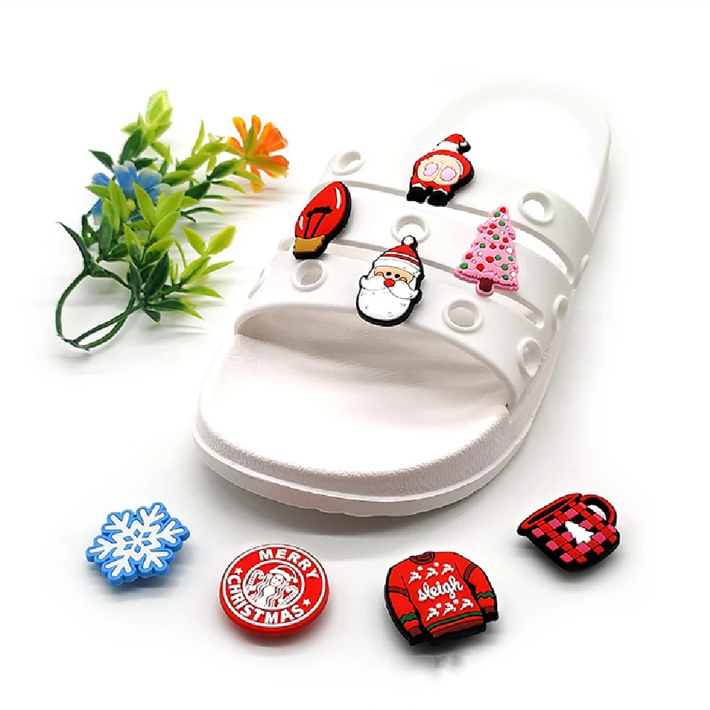 New Christmas Series Hole Shoe Flower Accessories