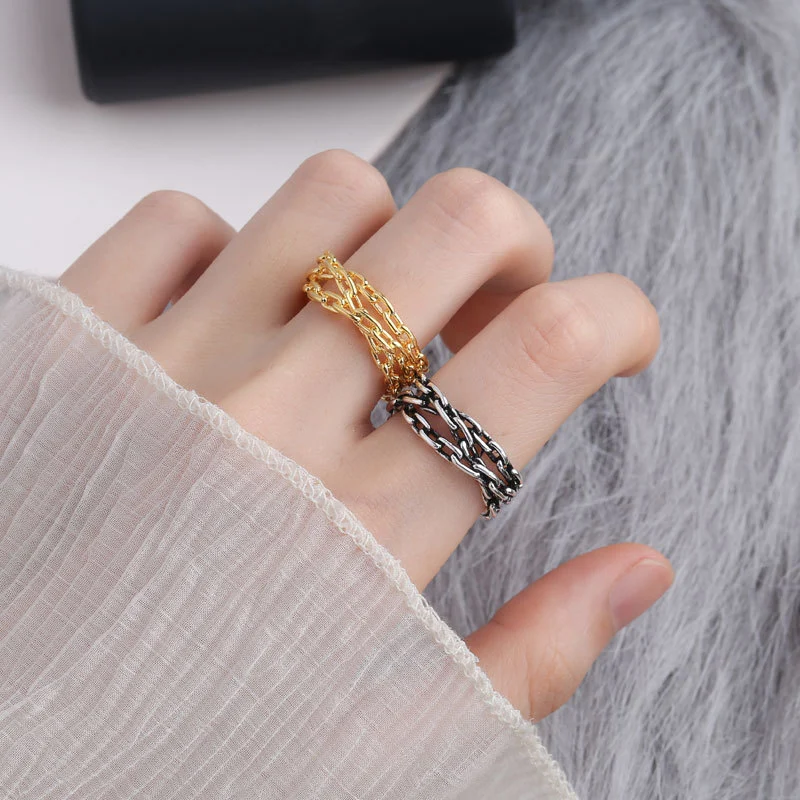 New Latch Woven Vintage Adjustable Ring