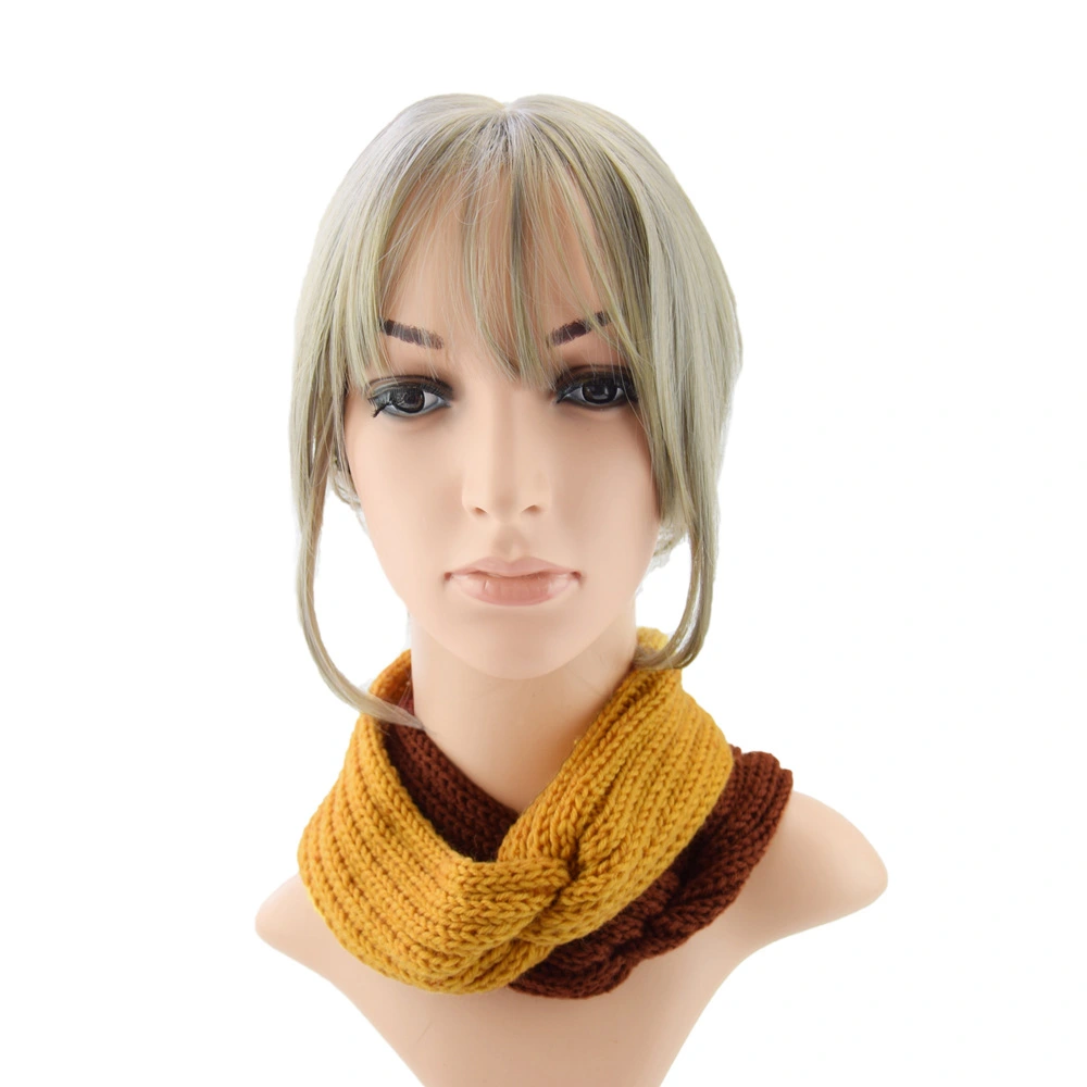 Knitted Cross Wool Hair Band Ear Protection Hand-woven Headband Flat Autumn And Winter Hair Accessories