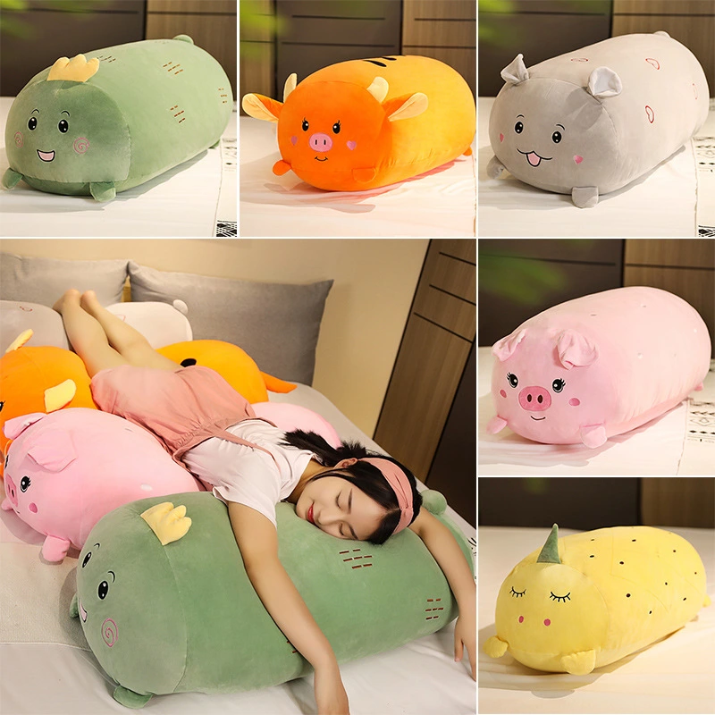 Cartoon animal fruit pillow