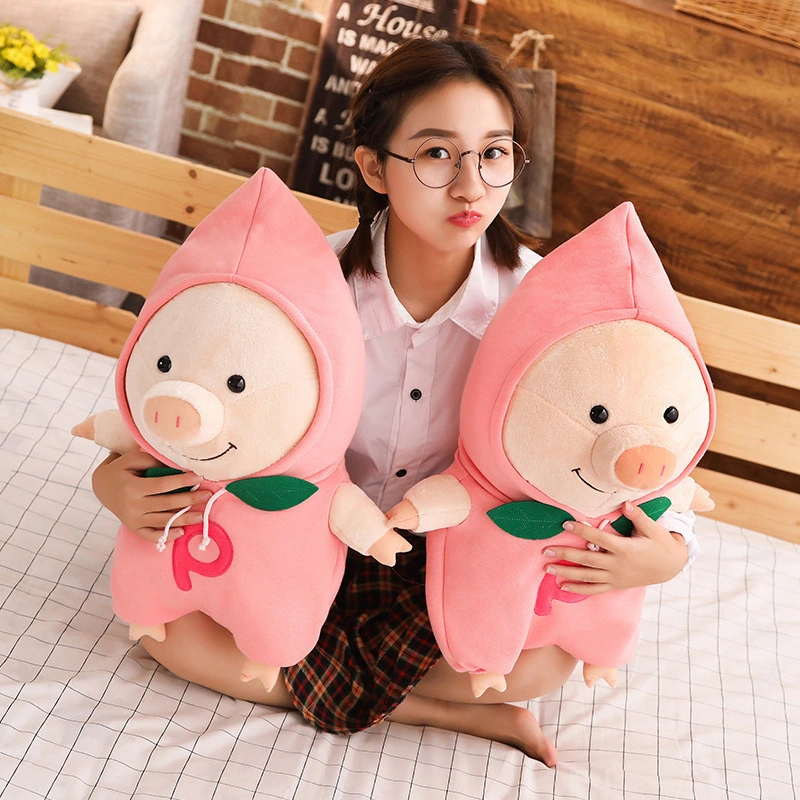 Net red fart peach pig plush toy