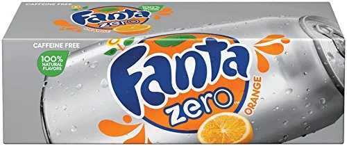 FANTA ZERO ORANGE LOW CALORIES CAN 12 FL OZ X12