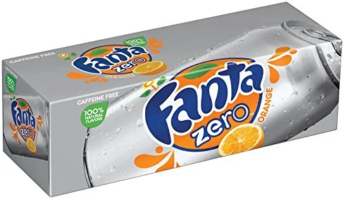 FANTA ZERO ORANGE LOW CALORIES CAN 12 FL OZ X12