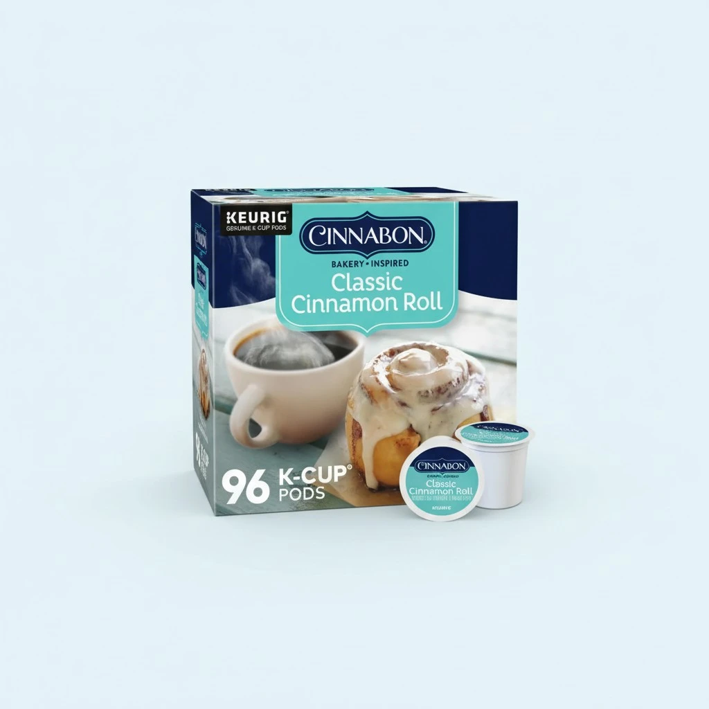 Cinnabon Classic Cinnamon Roll Keurig Single-Serve K-Cup Pods, Light Roast Coffee, 96 Count