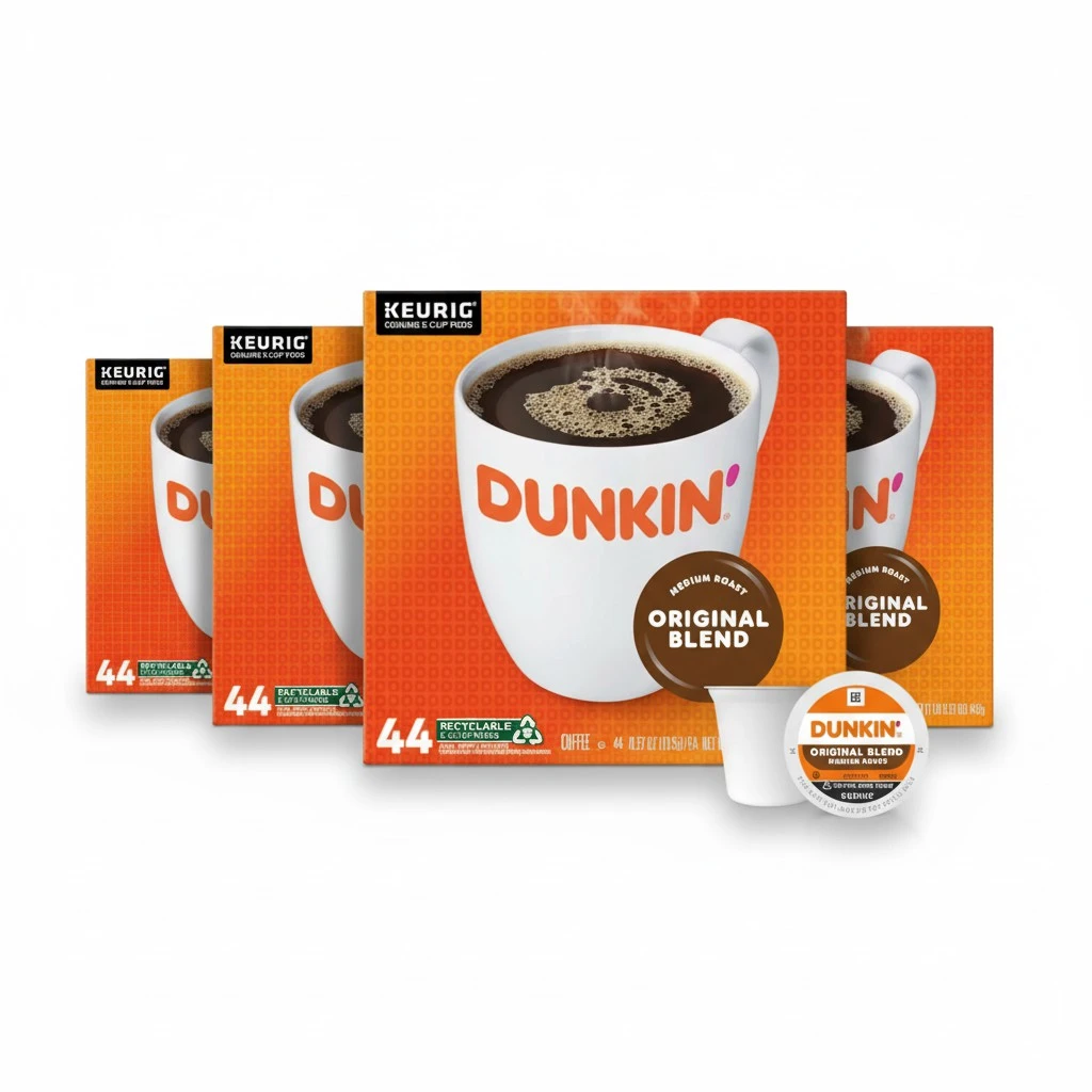Dunkin' Original Blend Medium Roast Coffee, 176 Keurig K-Cup Pods