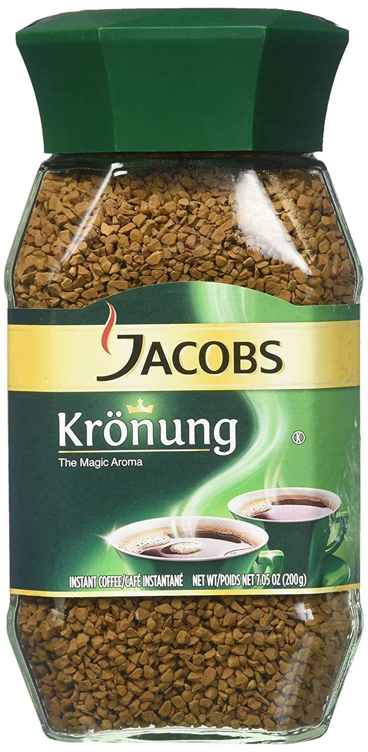 Jacobs Kronung Instant Coffee 200 Gram / 7.05 Ounce (Pack of 2)