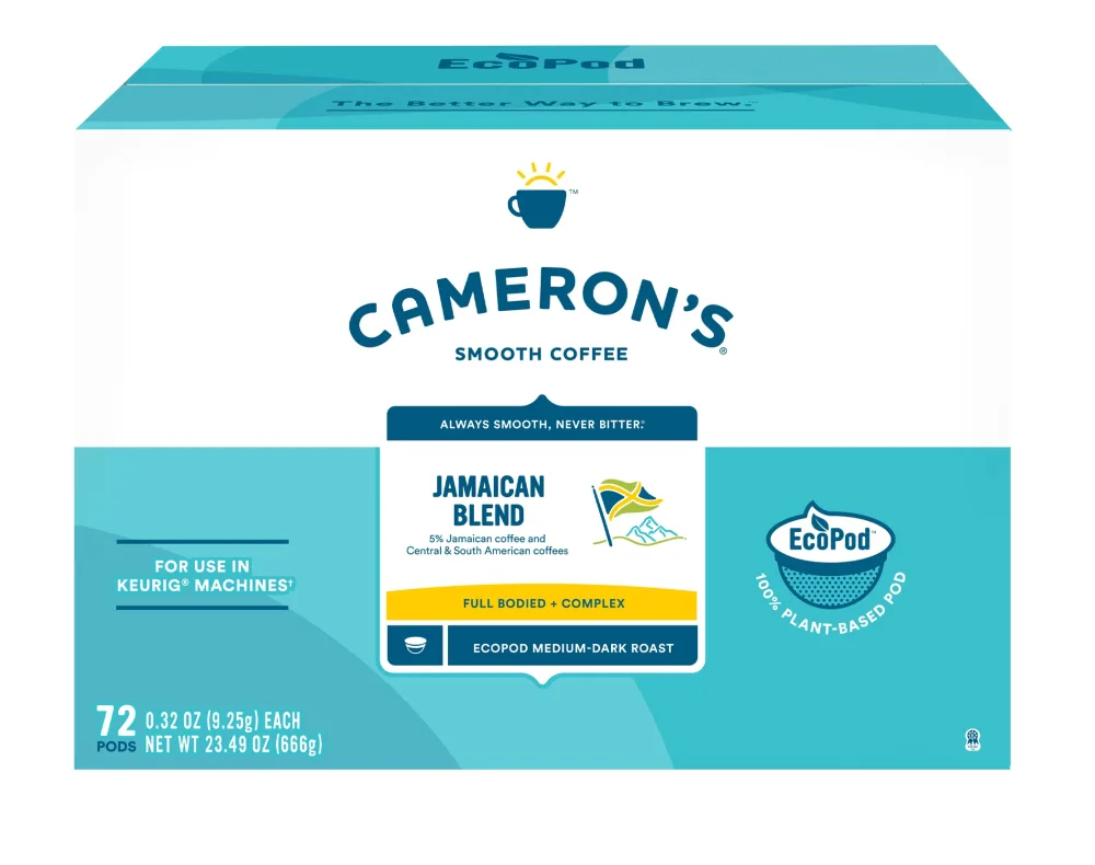 Cameron's Coffee Single Serve Pods, Jamaican Blend, 72 Count