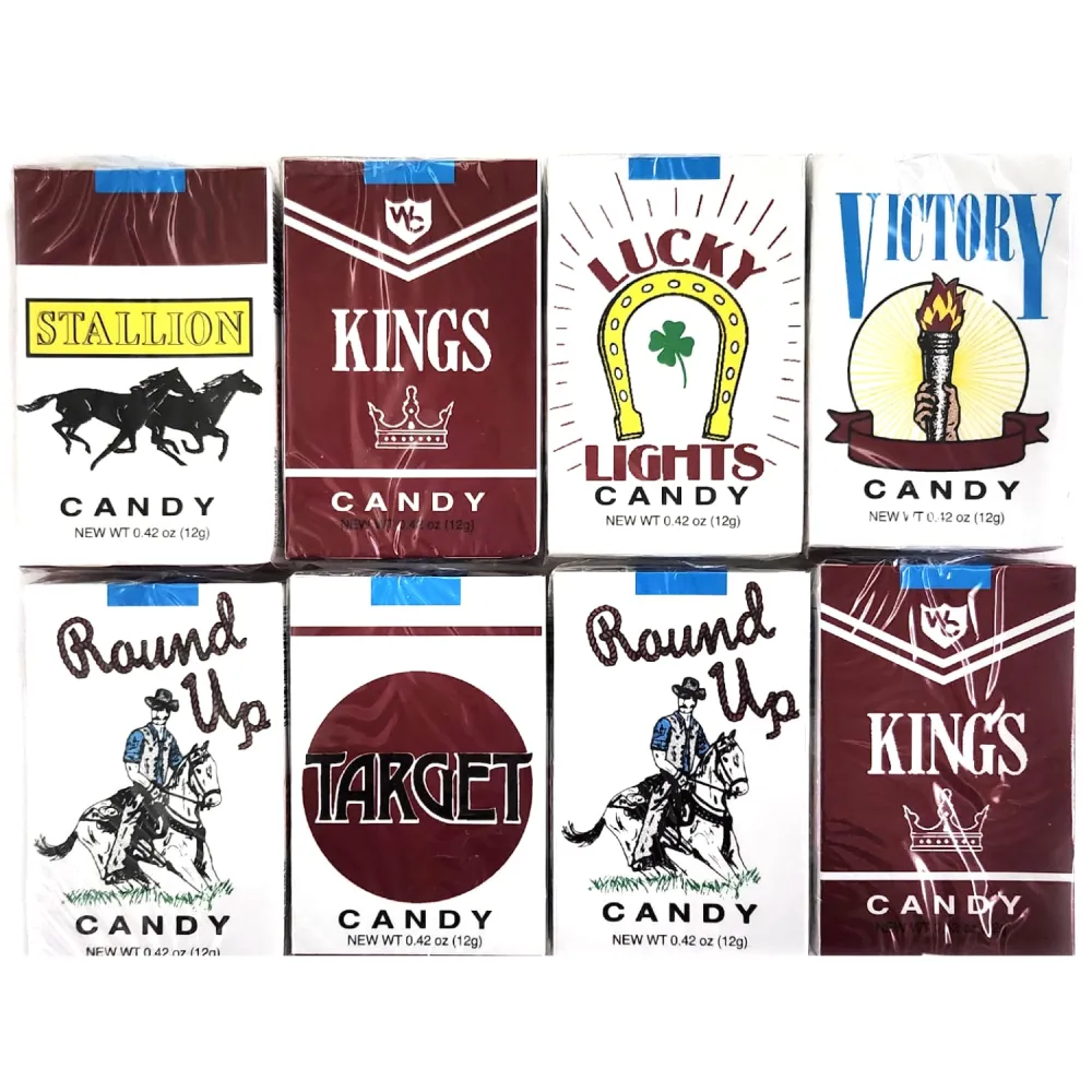 Candy Cigarettes (8 Pack) with 2 Gosutoys Stickers Gift Assortment