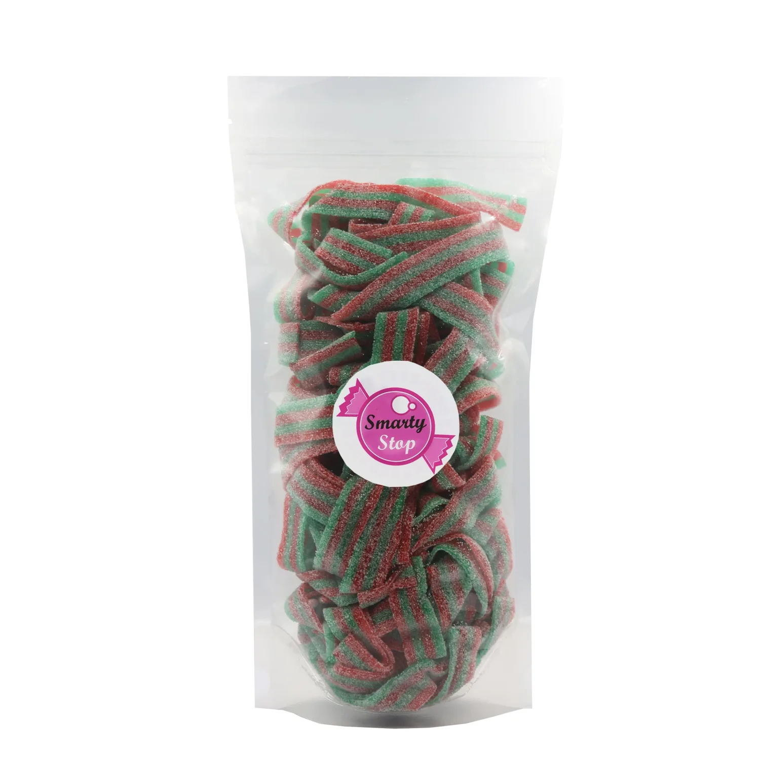 Smarty Stop All Flavor Sour Candy Belts (Strawberry Apple, 1 Pound (Pack of 1))