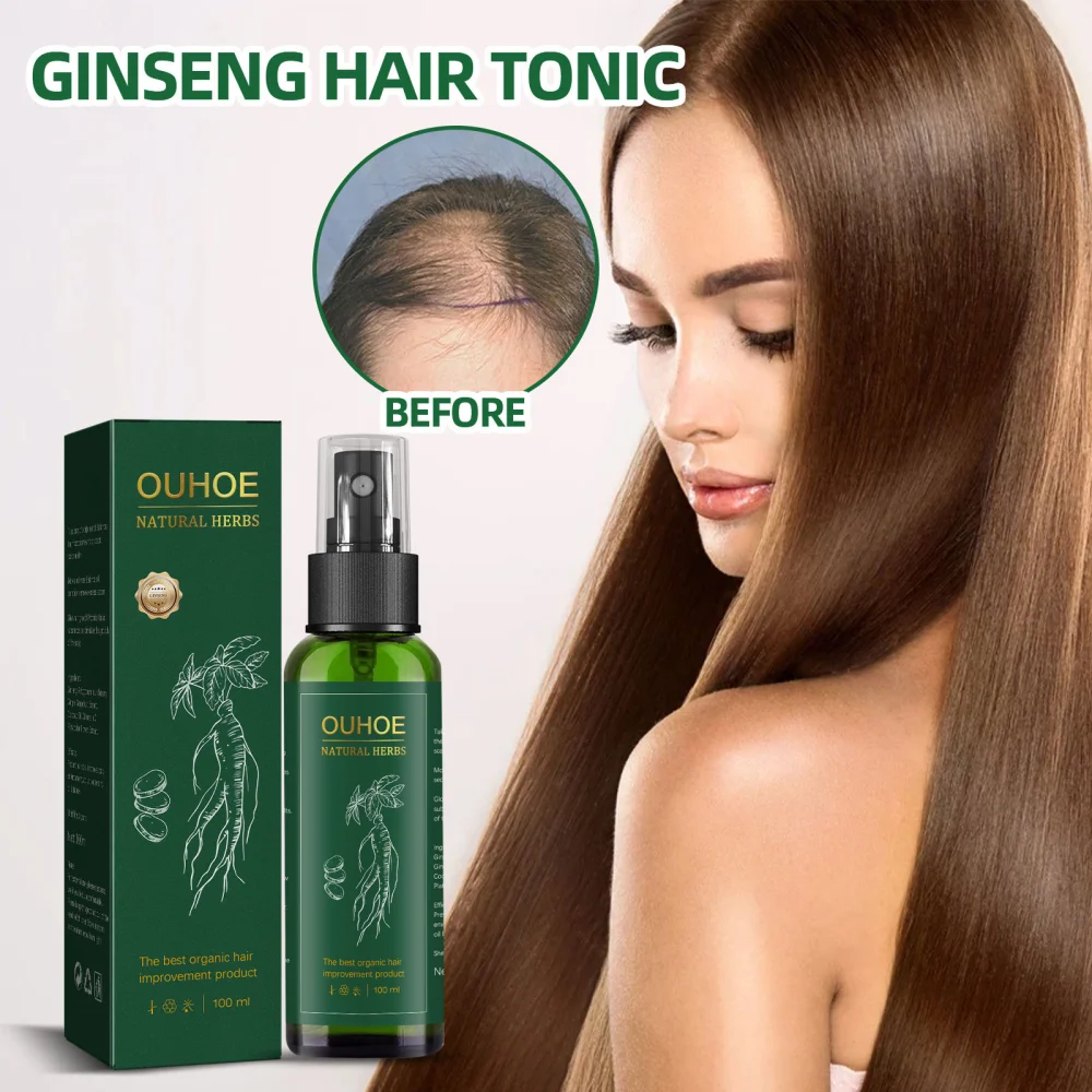 Ginseng Hair Growth Liquid Essence Spray To Prevent Hair Loss