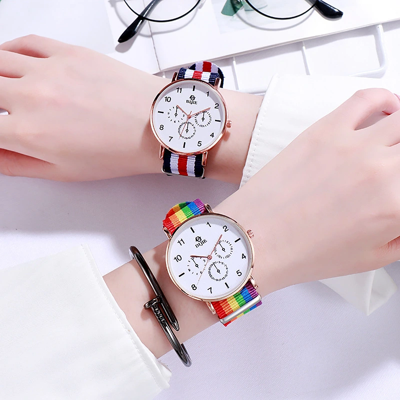 Rainbow Watch Female Student Ins Style Versatile Simple Leisure