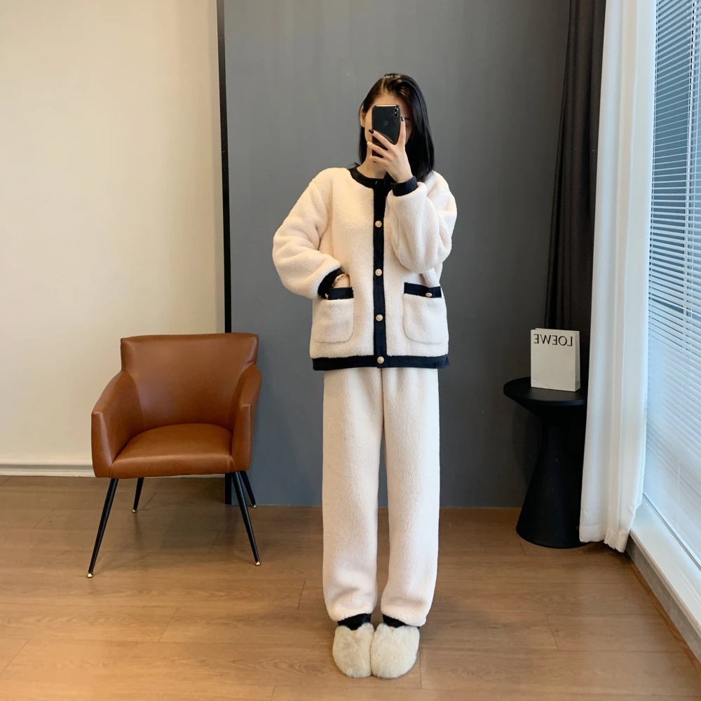 Texture Soft Glutinous Little Fragrant Pajamas Suit For Women