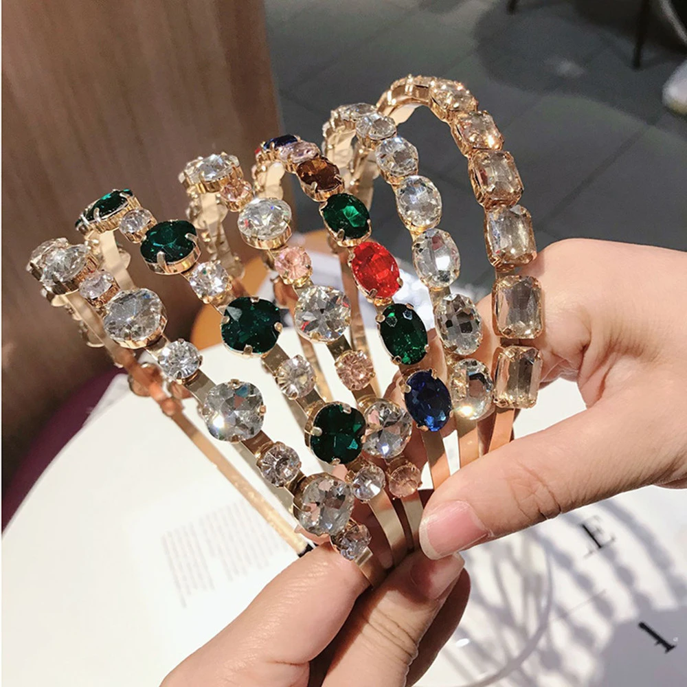 Hair Accessories Headband Temperament Rhinestone Fine Sweet Crystal