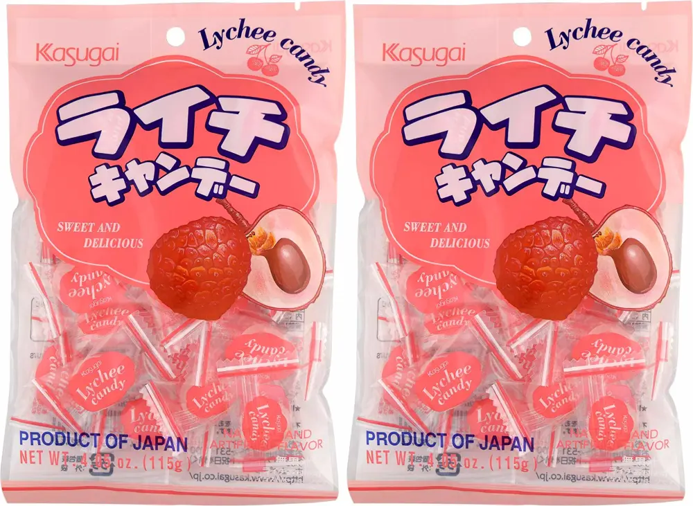 Kasugai Lychee Candy 4.05oz (2 Pack)