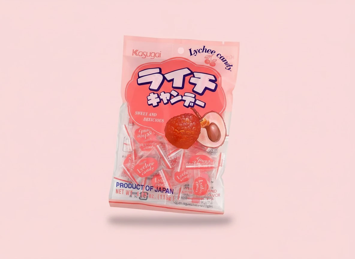 Kasugai Lychee Candy 4.05oz (2 Pack)