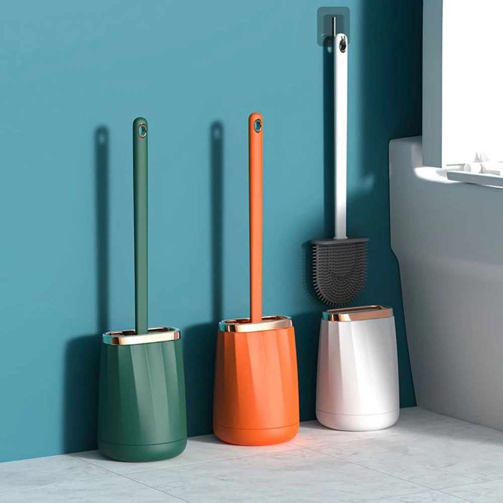 Silicone Toilet Brush Wall Hanging Home Without Dead Ends