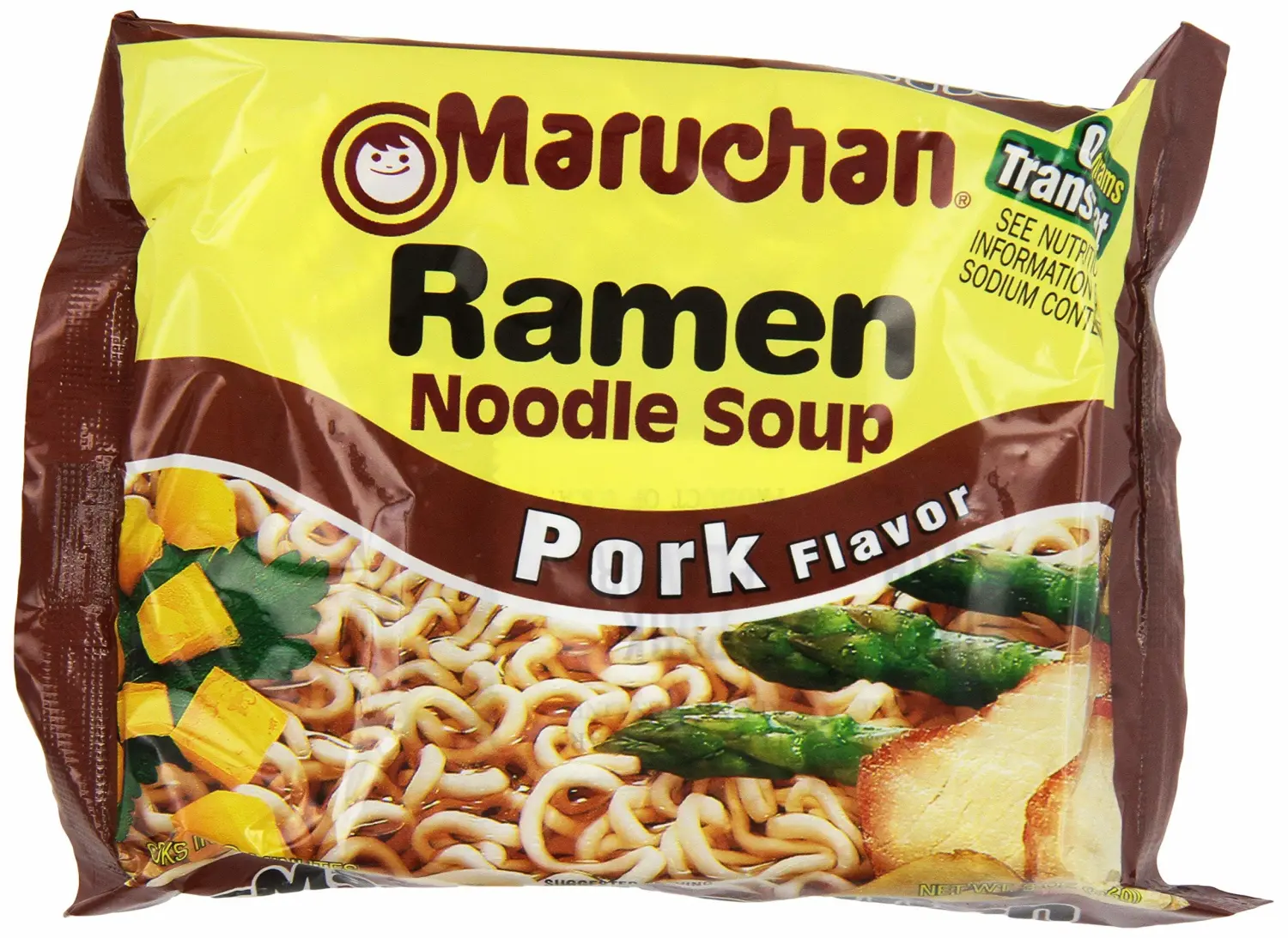 Maruchan Ramen Pork Flavored Noodle Soup 3 oz (Pack of 24)