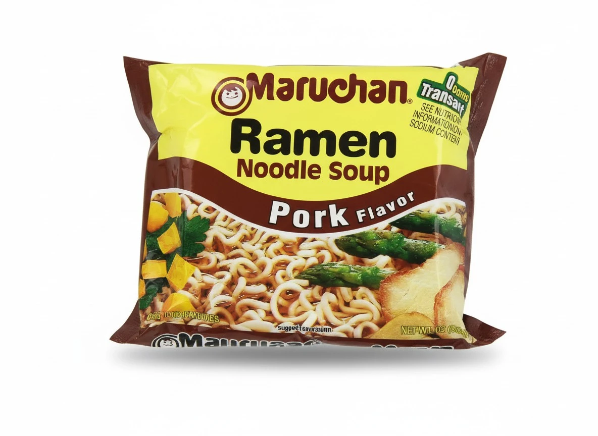 Maruchan Ramen Pork Flavored Noodle Soup 3 oz (Pack of 24)