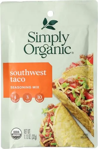 Simply Organic, Seasoning Mix Southwest Taco, 1.13 Oz