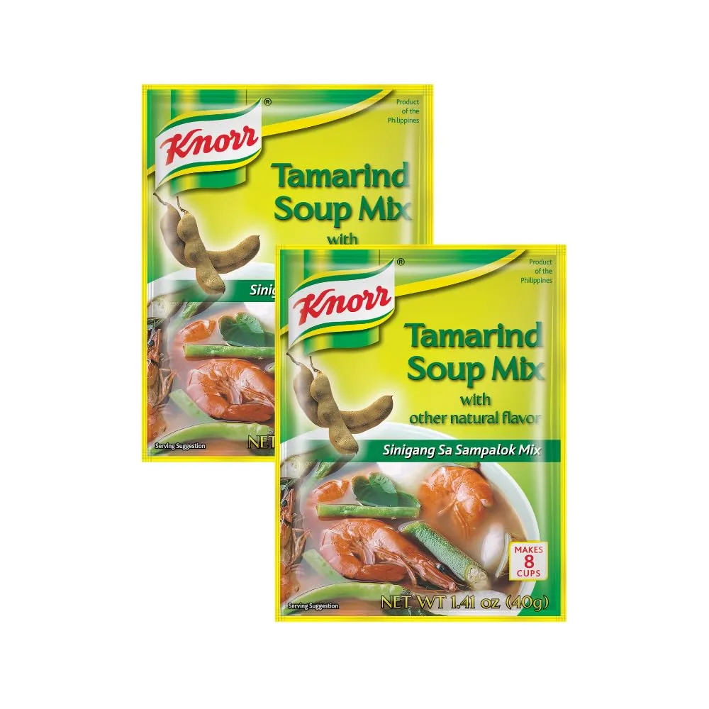 Knorr Tamarind Soup Mix (Sinigang sa Sampalok Mix), 1.41oz (40g) (Pack of 2)