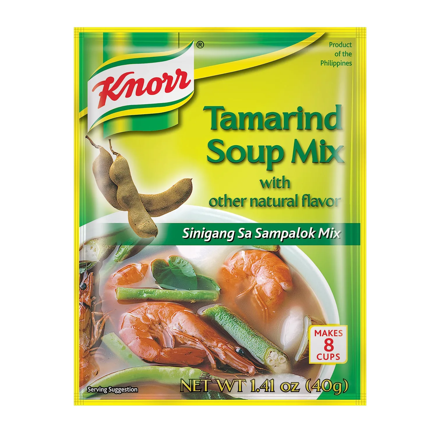Knorr Tamarind Soup Mix (Sinigang sa Sampalok Mix), 1.41oz (40g) (Pack of 2)