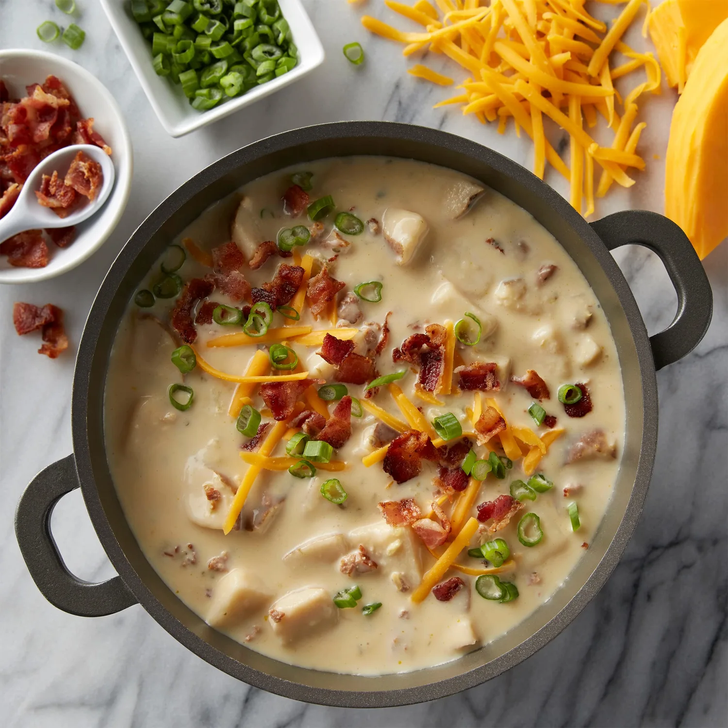 Progresso Light, Creamy Potato With Bacon & Cheese Canned Soup, Gluten Free, 18.5 oz. (Pack of 12)