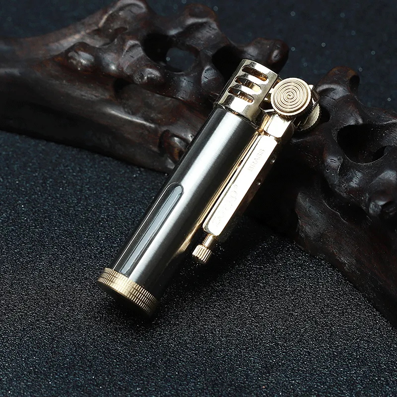 Creative Retro Grinding Wheel Glass Lighter