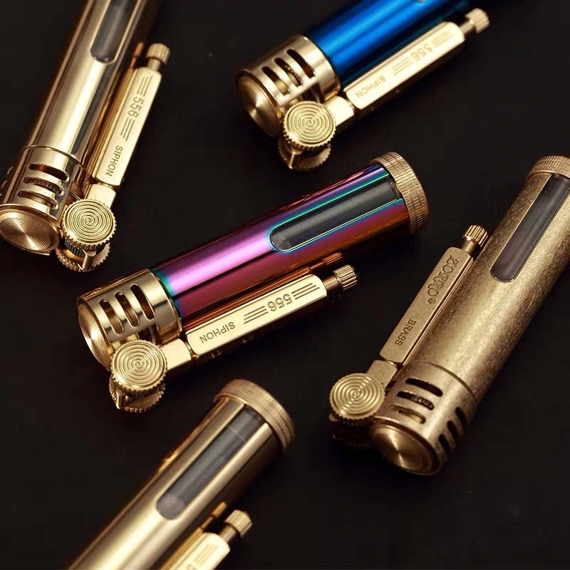 Creative Retro Grinding Wheel Glass Lighter