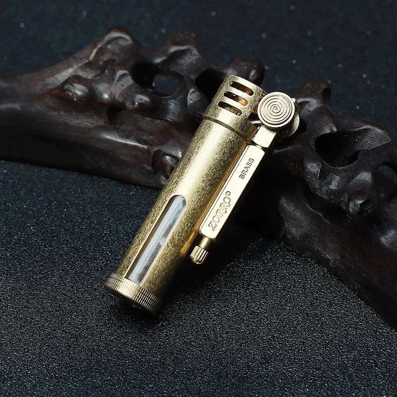 Creative Retro Grinding Wheel Glass Lighter