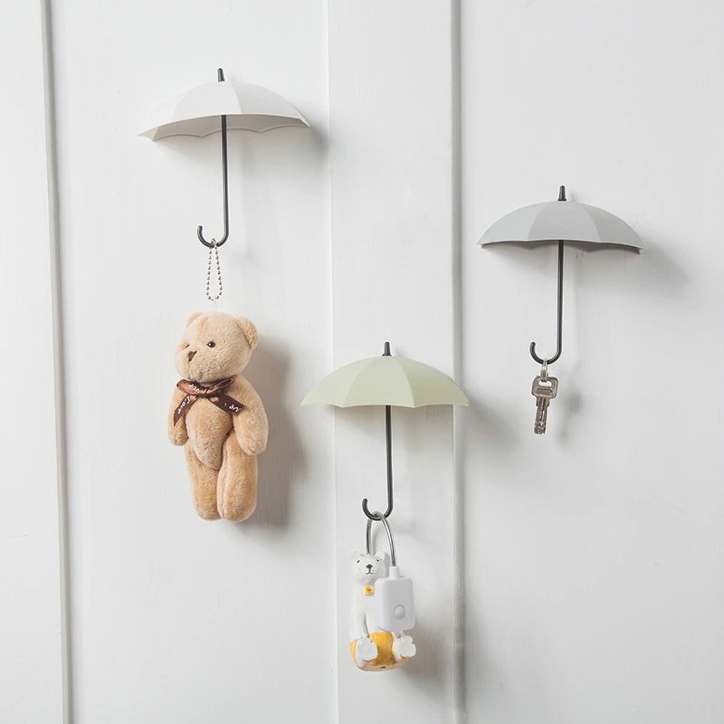 Creative Fashion Wall Umbrella Shape Decorative Hooks