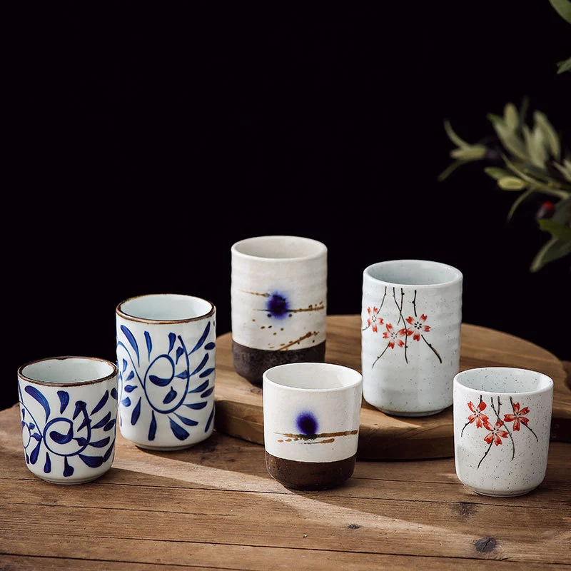 Creative Hand-painted Straight Ceramic Cup Tableware