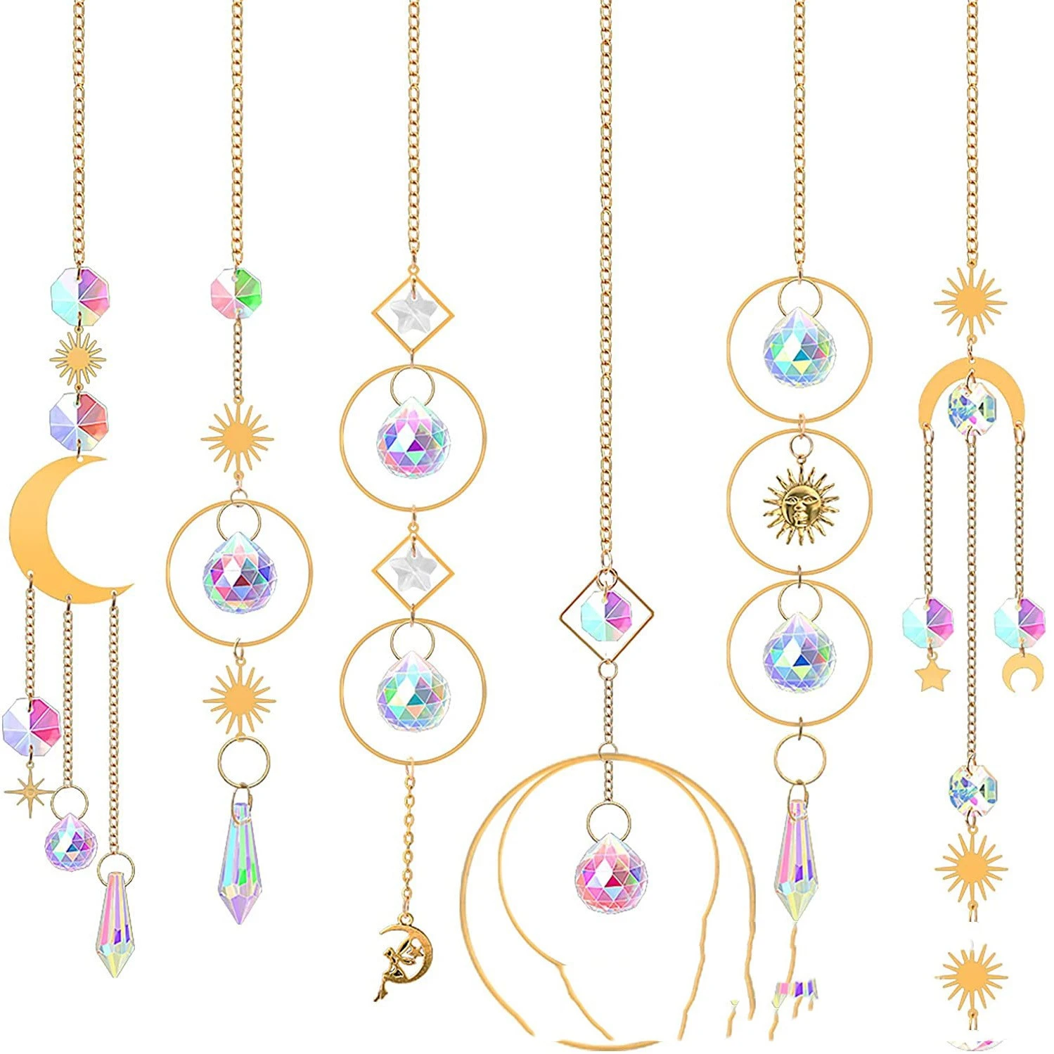 Moon Catcher Crystal Garden Decoration Home Pendant
