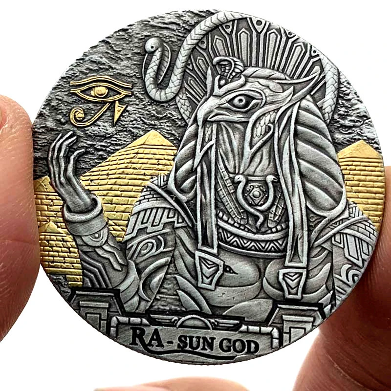 Greek Sun God Pyramid Craft Medal