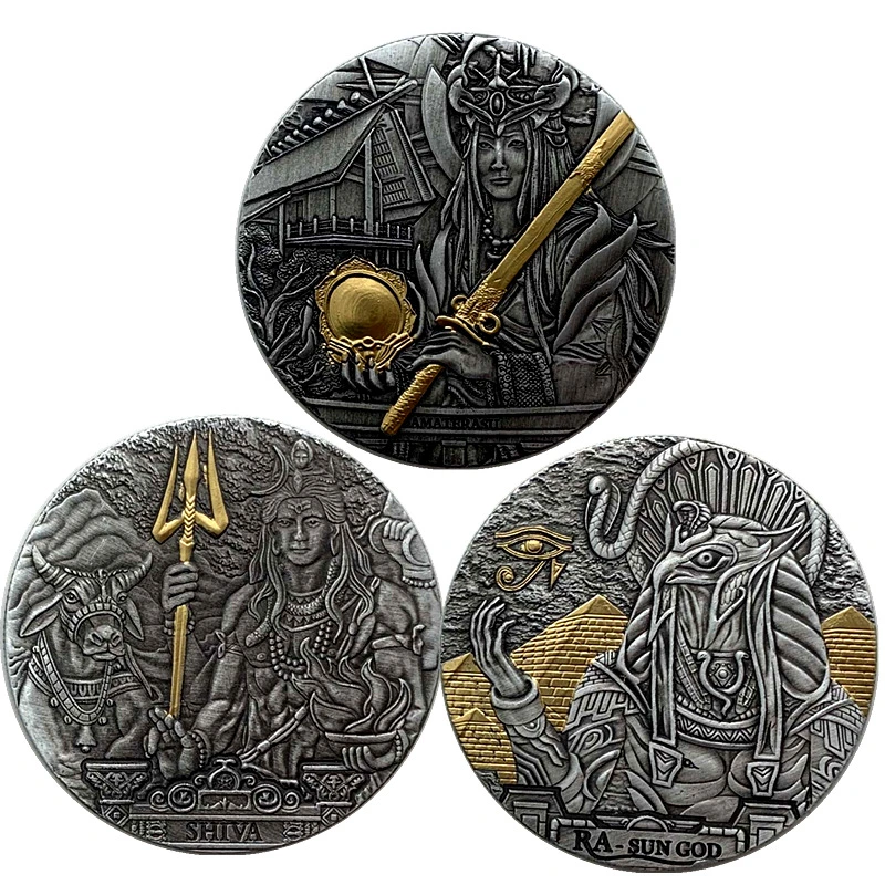 Greek Sun God Pyramid Craft Medal