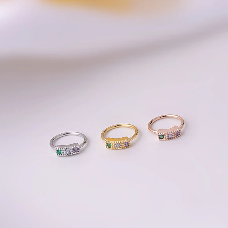 Colored Zircon Nose Rings In Europe And America