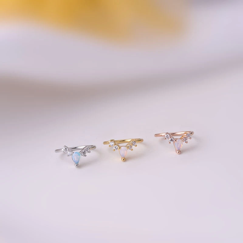 Colored Zircon Nose Rings In Europe And America