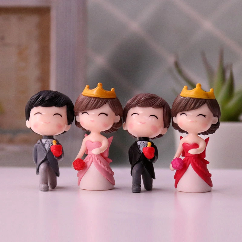 Fashionable Personality Proposal Couple Hardware Doll Decoration