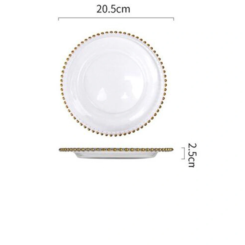 Bone China Western Food Household Round Plate