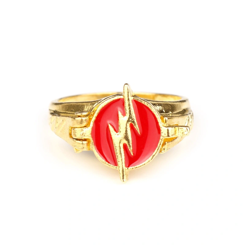 The Flash Ring Can Be Opened With The Lightning Logo Ring