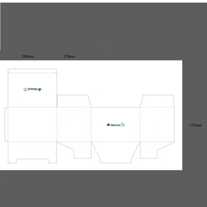 24x17x17cm Folding Printing Universal Packing Box