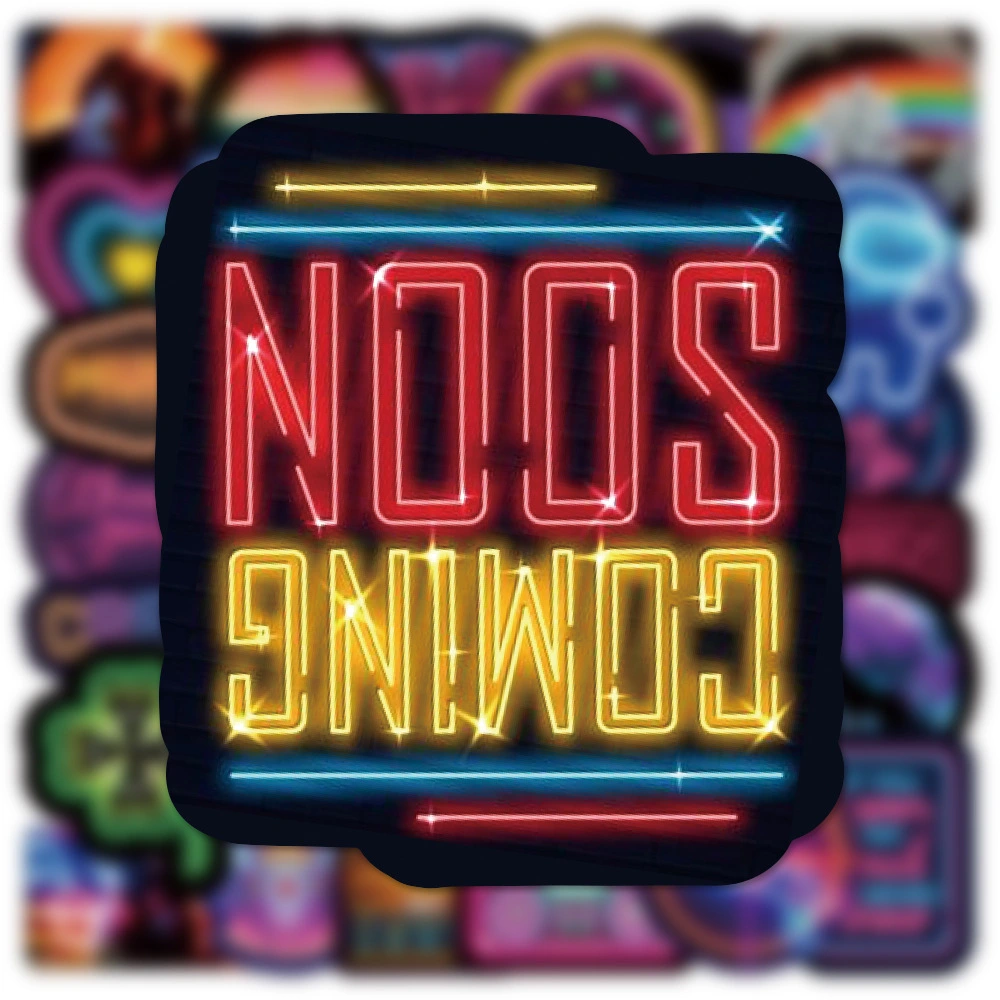 100 Neon Graffiti Stickers Notebook Stickers